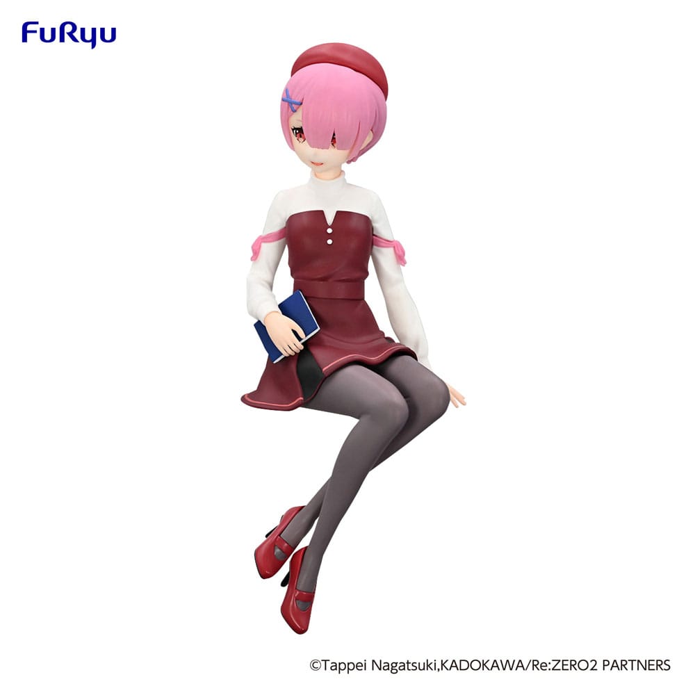 Re:Zero Starting Life in Another World Noodle Stopper PVC Statue Ram Book Girl Ver. 14 cm - MangaShop.ro