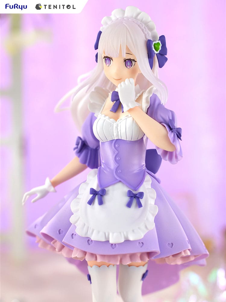 Re:ZERO Starting Life in Another World Tenitol PVC Statue Maid Emilia 28 cm - MangaShop.ro