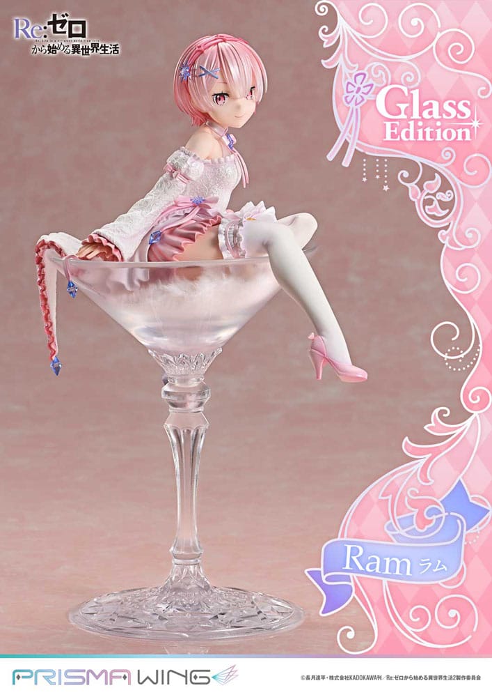 Re:ZERO Starting Life in Another World Prisma Wing PVC Statue 1/7 Ram Glass Edition 24 cm - MangaShop.ro