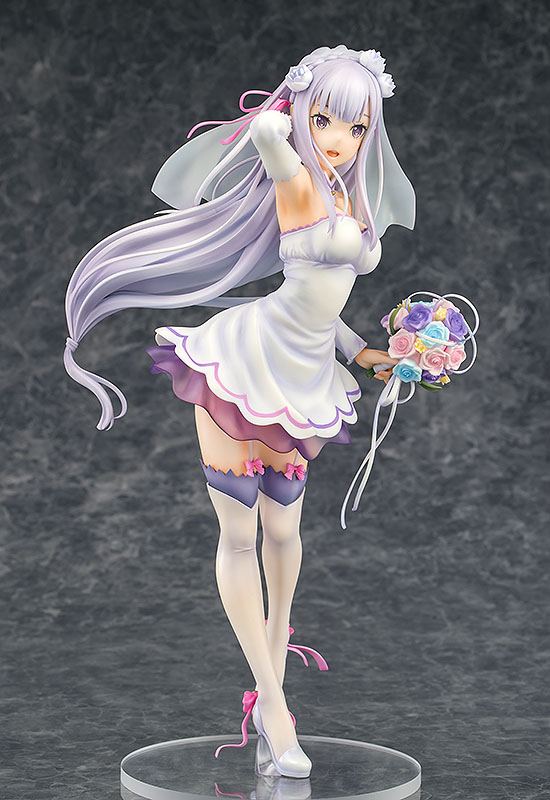 Re:ZERO -Starting Life in Another World- PVC Statue 1/7 Emilia Wedding Ver. 25 cm - MangaShop.ro