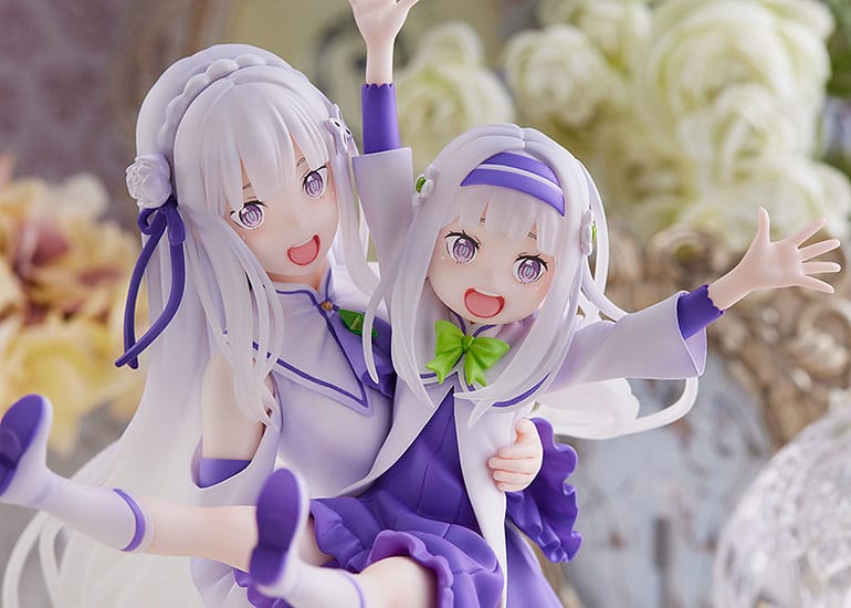 Re:Zero Starting Life in Another World PVC Statue 1/7 Emilia & Childhood Emilia 24 cm - MangaShop.ro