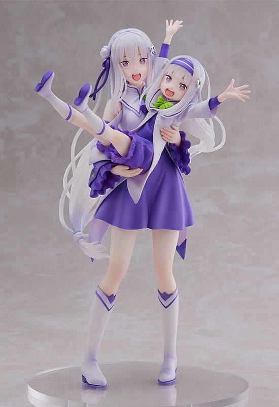 Re:Zero Starting Life in Another World PVC Statue 1/7 Emilia & Childhood Emilia 24 cm - MangaShop.ro