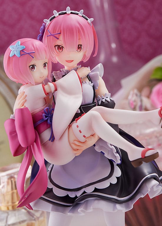 Re:Zero Starting Life in Another World PVC Statue 1/7 Ram & Childhood Ram 23 cm - MangaShop.ro