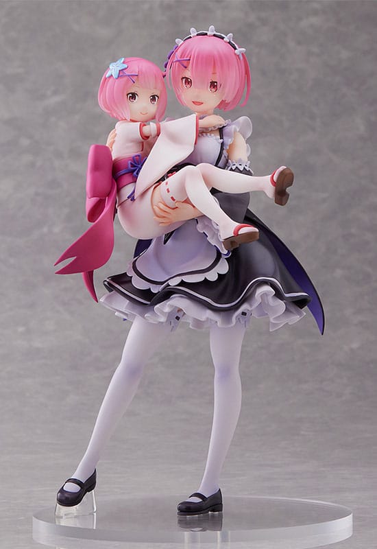 Re:Zero Starting Life in Another World PVC Statue 1/7 Ram & Childhood Ram 23 cm - MangaShop.ro