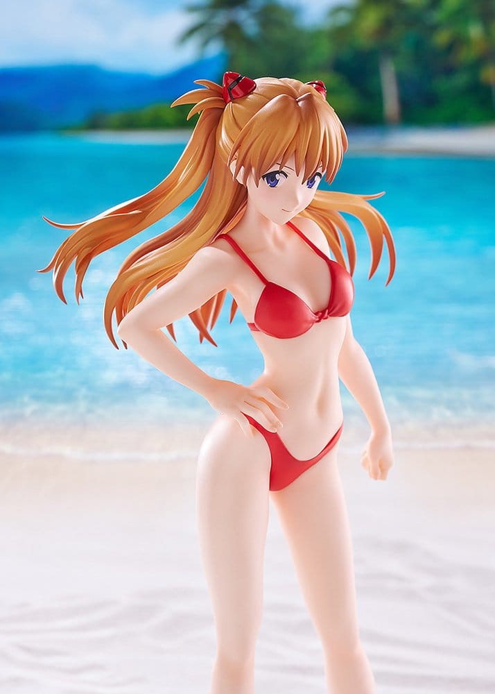 Rebuild of Evangelion Pop Up Parade Beach Queens Asuka Shikinami Langley (Bikini Style) L Size 23 cm - MangaShop.ro