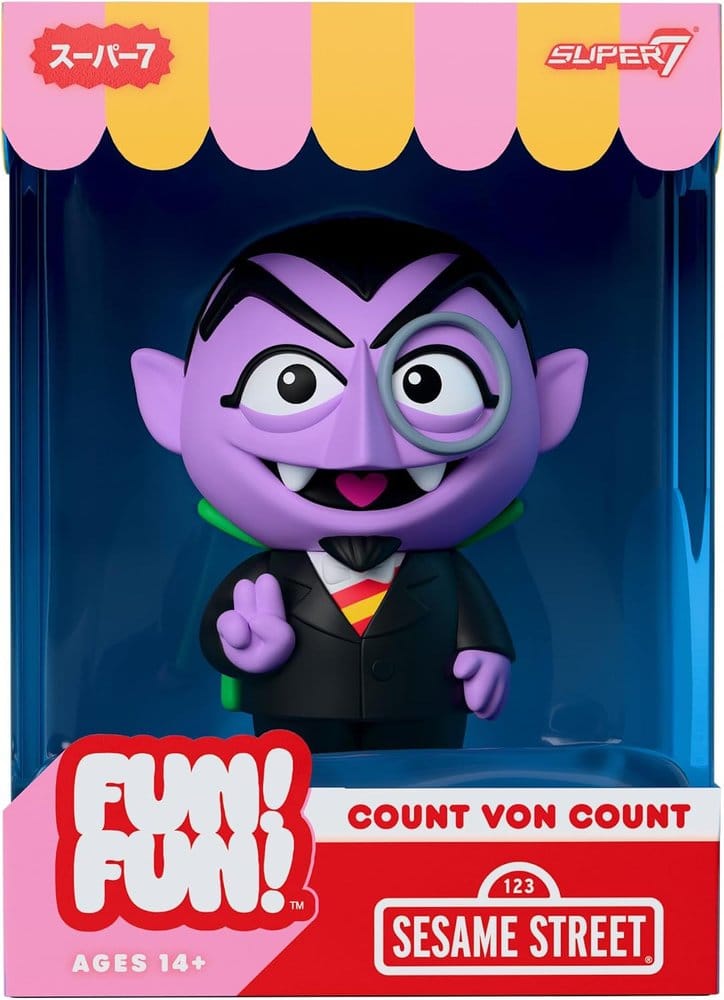 Sesame Street Fun! Fun! Vinyl Action Figure Wave 01 - Count von Count 18 cm - MangaShop.ro