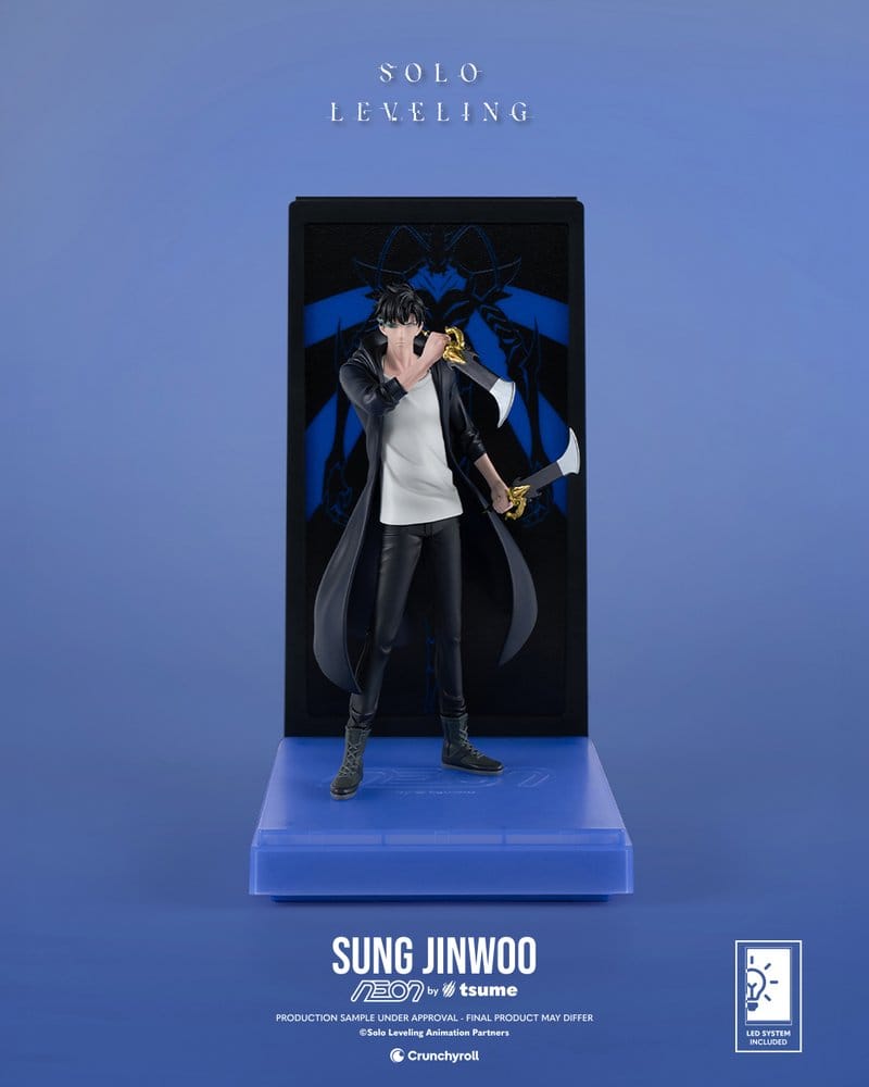 Solo Leveling Neon Figure 1/9 Sung Jinwoo 20 cm - MangaShop.ro
