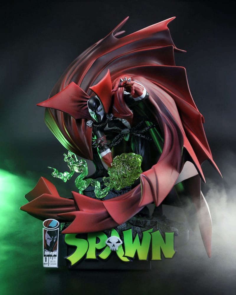 Spawn Statue 1/10 Spawn #1 (Black White & Red All Over) 24 cm - MangaShop.ro