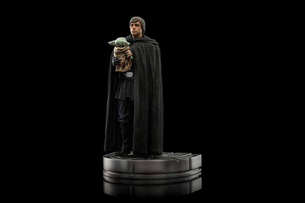 Star Wars The Mandalorian Art Scale Statue 1/10 Luke Skywalker and Grogu 21 cm - MangaShop.ro