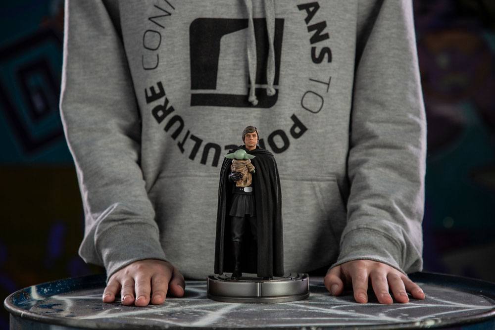 Star Wars The Mandalorian Art Scale Statue 1/10 Luke Skywalker and Grogu 21 cm - MangaShop.ro