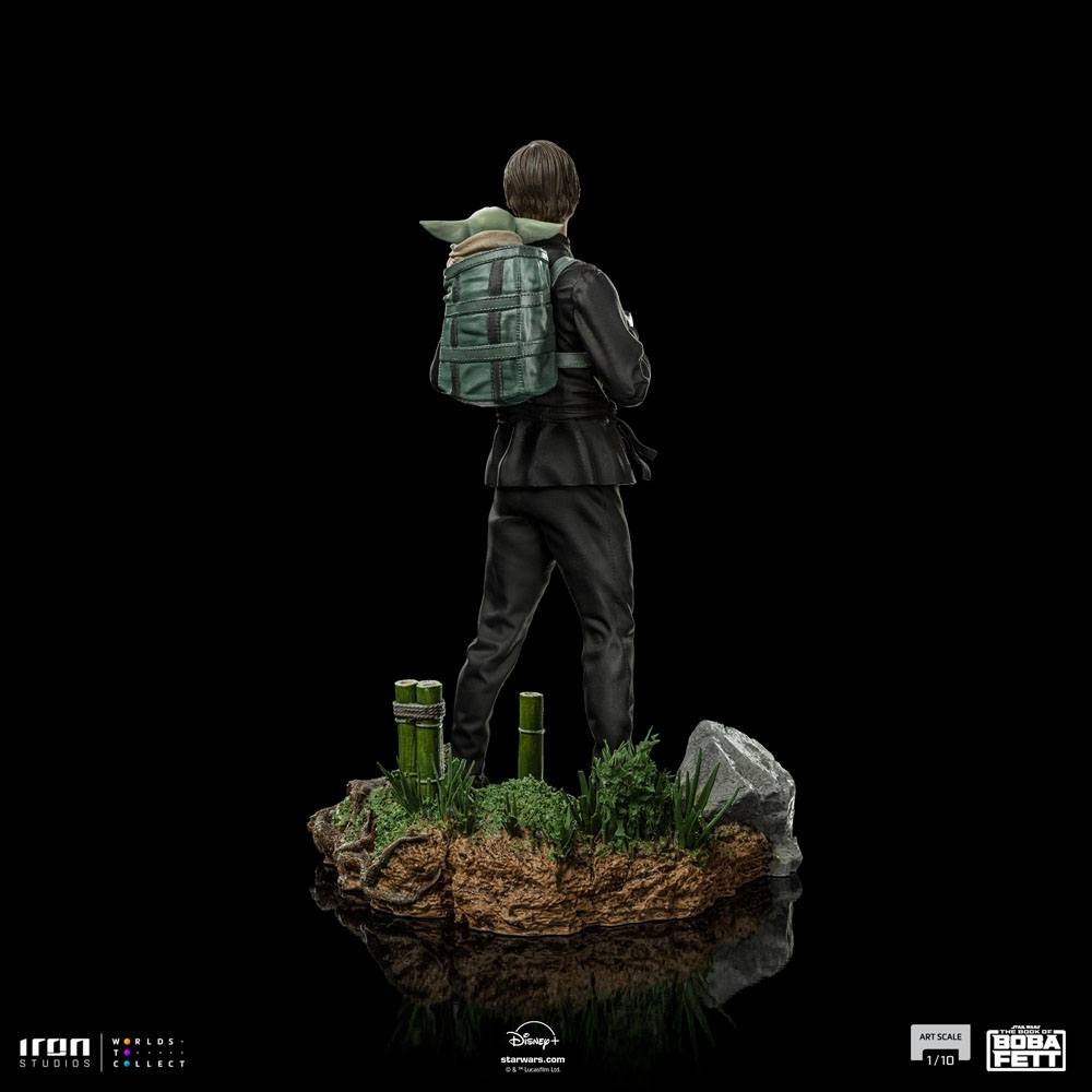 Star Wars Book of Boba Fett Art Scale Statue 1/10 Luke Skywalker & Grogu Training 20 cm - MangaShop.ro