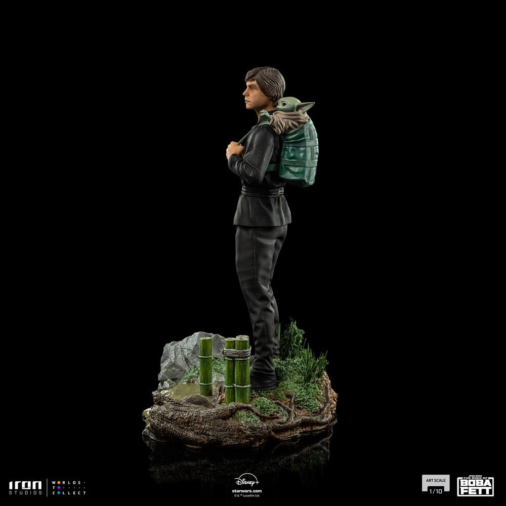 Star Wars Book of Boba Fett Art Scale Statue 1/10 Luke Skywalker & Grogu Training 20 cm - MangaShop.ro