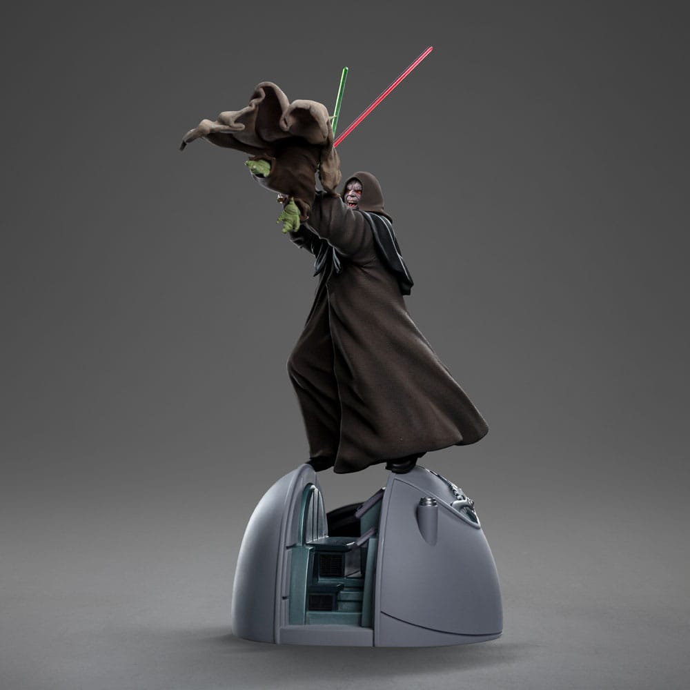 Star Wars Deluxe Art Scale Statue 1/10 Yoda vs Emperor Palpatine (CCXP Exclusive 2024) 31 cm - MangaShop.ro