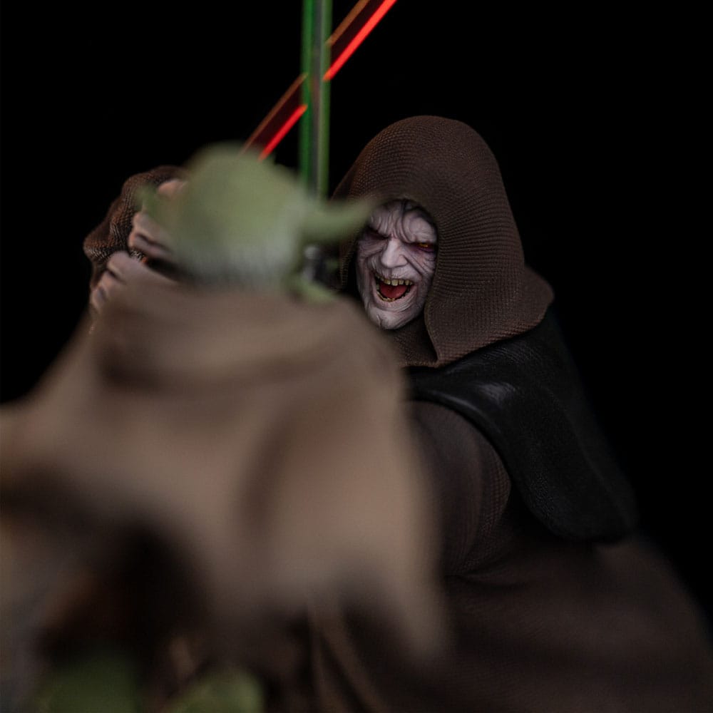 Star Wars Deluxe Art Scale Statue 1/10 Yoda vs Emperor Palpatine (CCXP Exclusive 2024) 31 cm - MangaShop.ro
