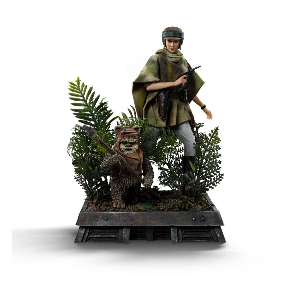 Star Wars Episode VI Art Scale Statue 1/10 Leia and Wicket 21 cm - MangaShop.ro