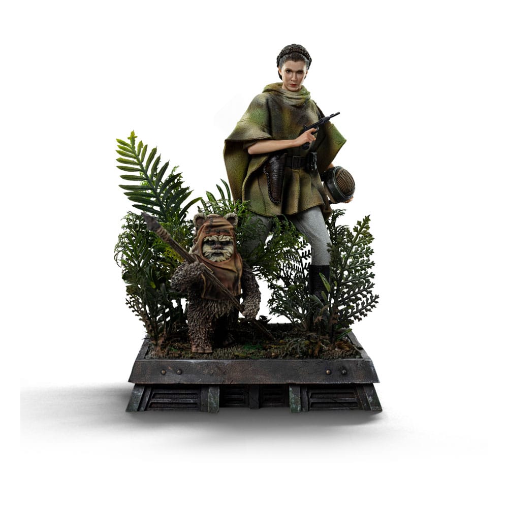 Star Wars Episode VI Art Scale Statue 1/10 Leia and Wicket 21 cm - MangaShop.ro