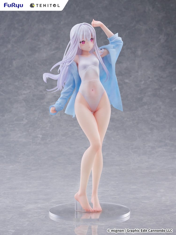 Mignon Works Tenitol Tall PVC Figure Shiro Swimsuit Ver. 30 cm - MangaShop.ro