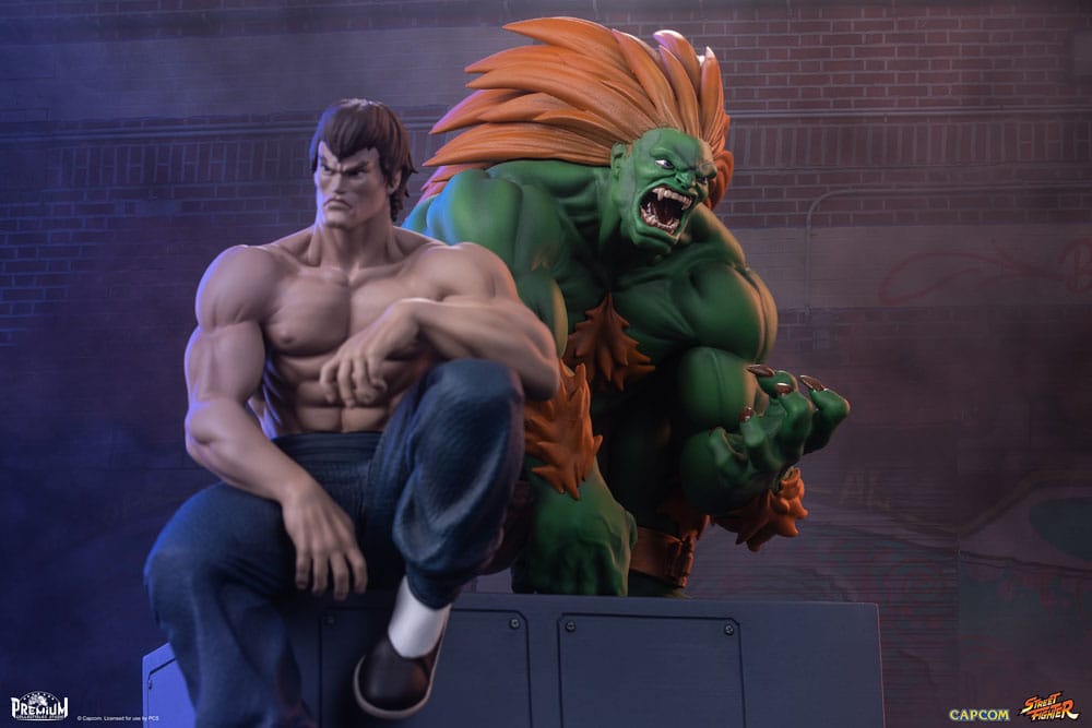 Street Fighter PVC Statues 1/10 Blanka & Fei Long 21 cm - MangaShop.ro