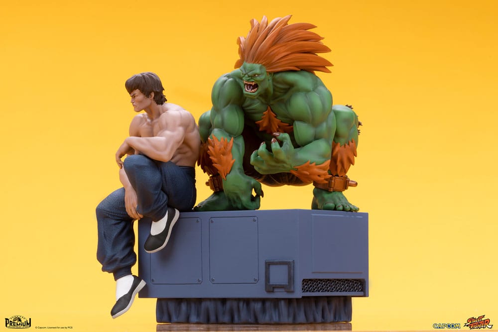 Street Fighter PVC Statues 1/10 Blanka & Fei Long 21 cm - MangaShop.ro