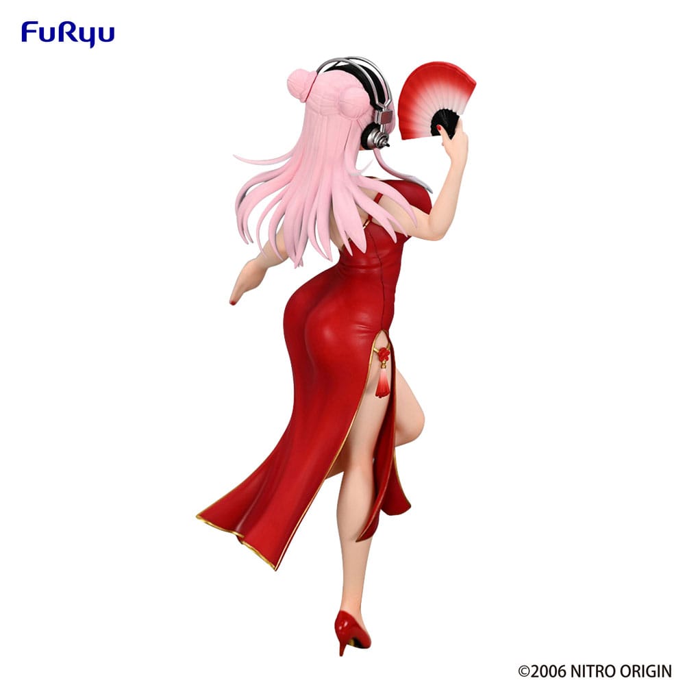 Super Sonico Trio-Try-iT PVC Statue China Dress Ver. 21 cm - MangaShop.ro