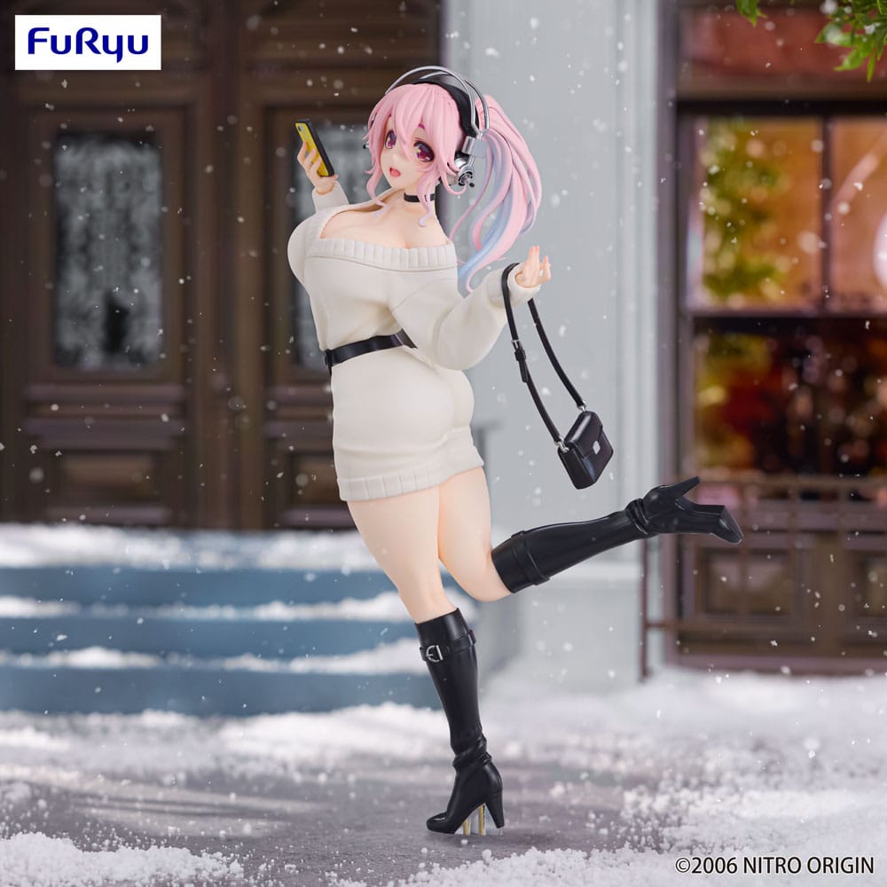 Super Sonico Trio-Try-iT PVC Statue Winter Memory Ver. 21 cm - MangaShop.ro