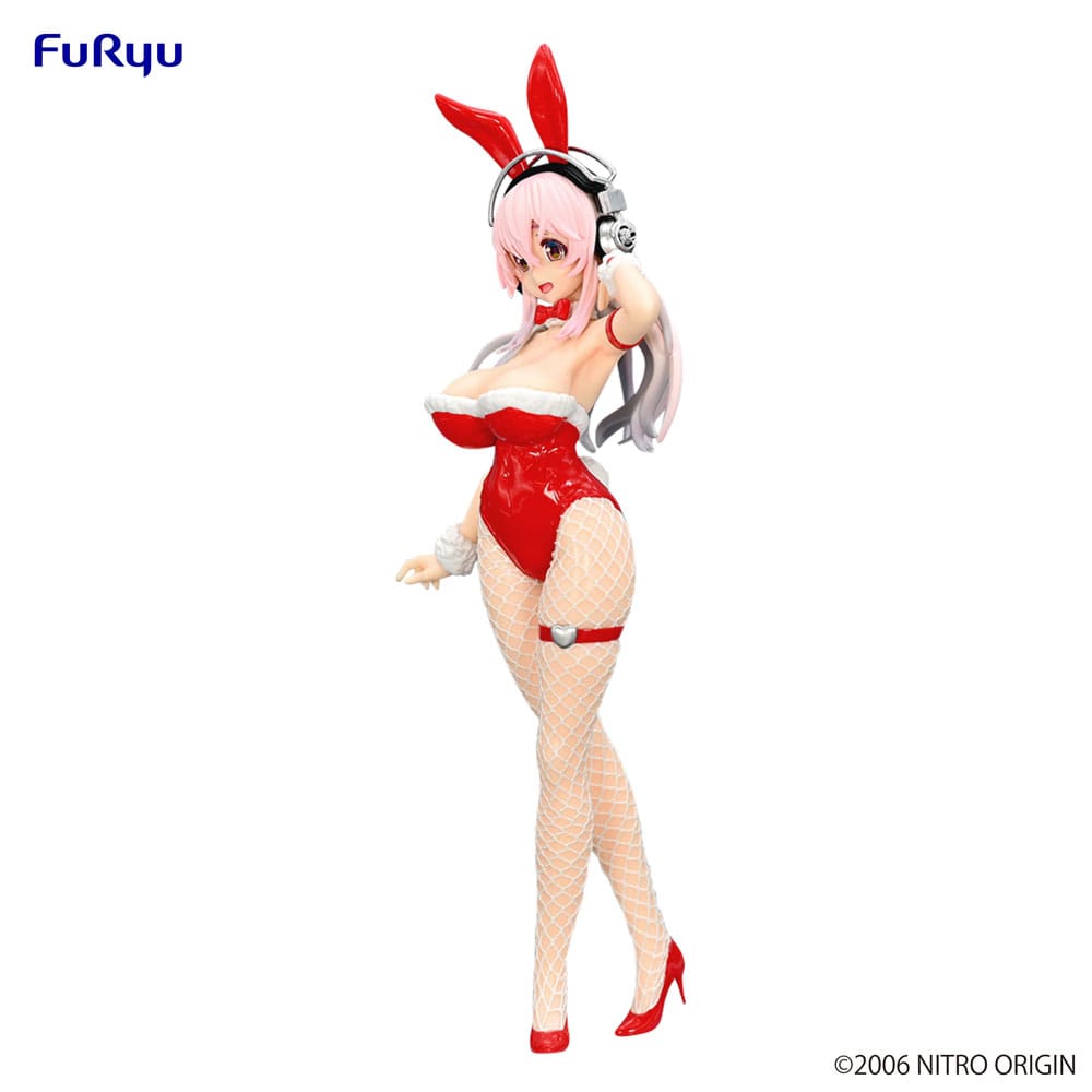 Super Sonico BiCute Bunnies PVC Statue Red Color Ver. 30 cm - MangaShop.ro
