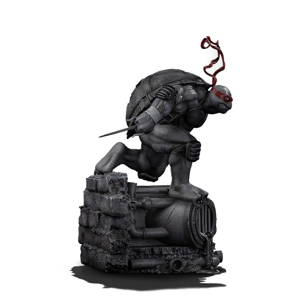 Teenage Mutant Ninja Turtles Art Scale Statue 1/10 Raphael Black and White Variant 26 cm heo exclusive - MangaShop.ro