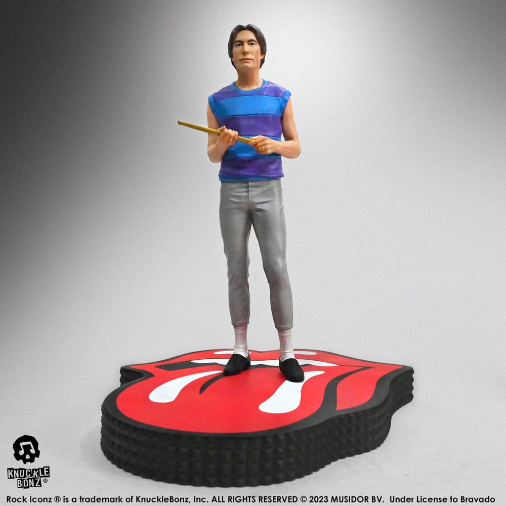 The Rolling Stones Rock Iconz Statue Charlie Watts (Tattoo You Tour 1981) 22 cm - MangaShop.ro