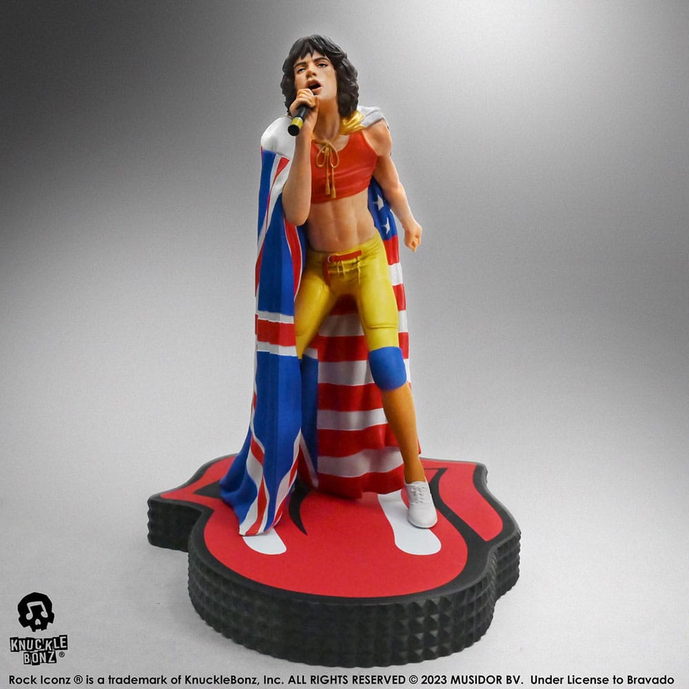The Rolling Stones Rock Iconz Statue Mick Jagger (Tattoo You Tour 1981) 22 cm - MangaShop.ro