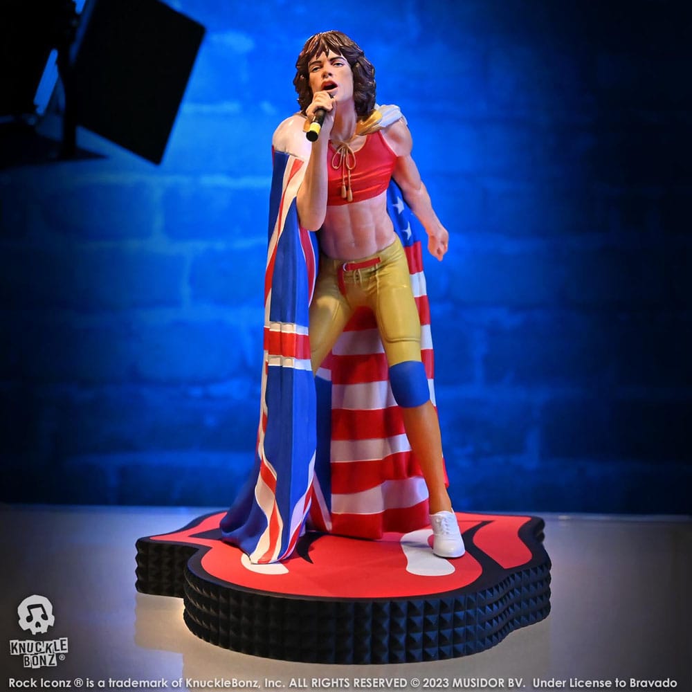 The Rolling Stones Rock Iconz Statue Mick Jagger (Tattoo You Tour 1981) 22 cm - MangaShop.ro