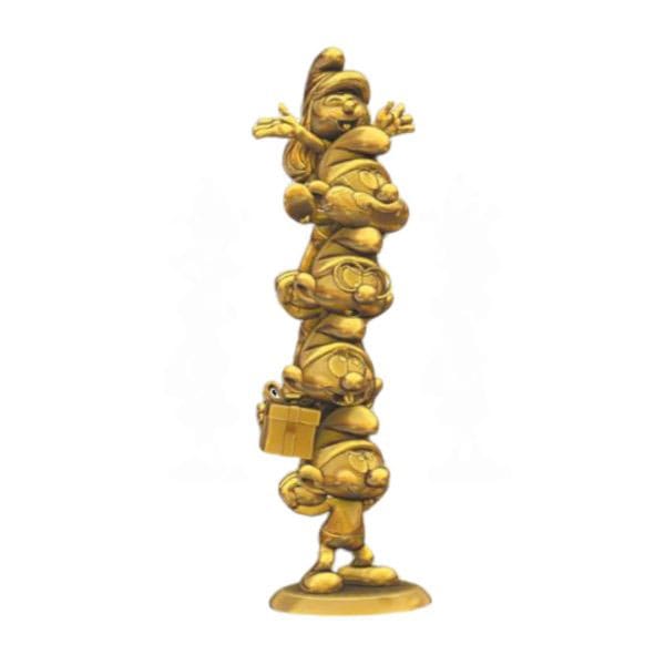 The Smurfs  Statue Smurfs Column Gold Limited Edition 50 cm - MangaShop.ro