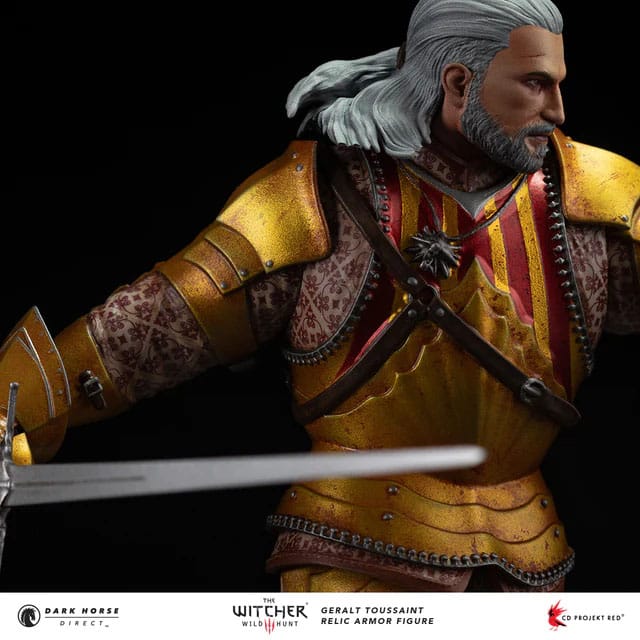 The Witcher 3 PVC Statue Geralt Toussaint Relic Armor 20 cm - MangaShop.ro