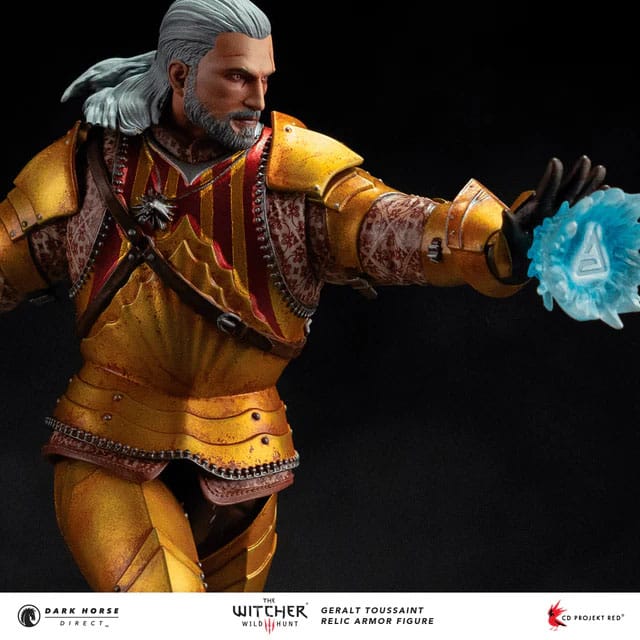 The Witcher 3 PVC Statue Geralt Toussaint Relic Armor 20 cm - MangaShop.ro