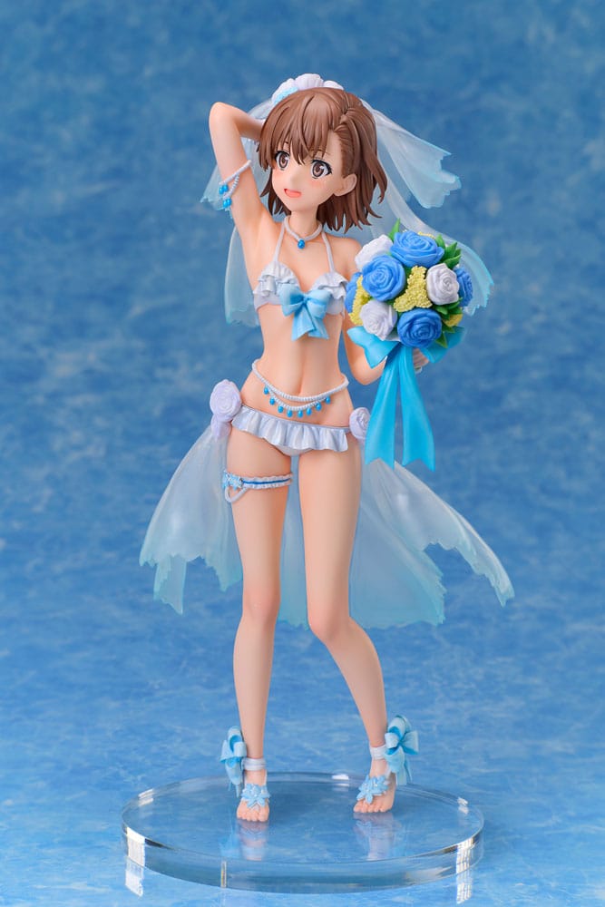 A Certain Scientific Railgun T PVC Statue 1/7 Mikoto Misaka Wedding Swimsuit Ver. 25 cm - MangaShop.ro
