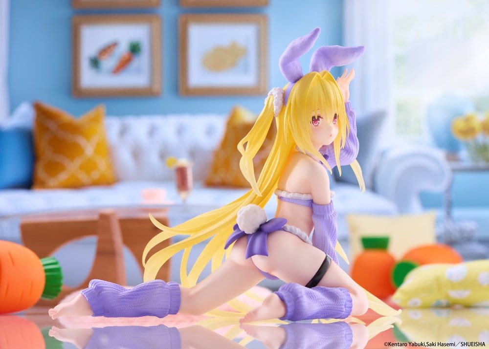 To Love-Ru Darkness MOFLOCK PVC Figure Golden Darkness (Fluffy Bunny Ver.) 13 cm - MangaShop.ro