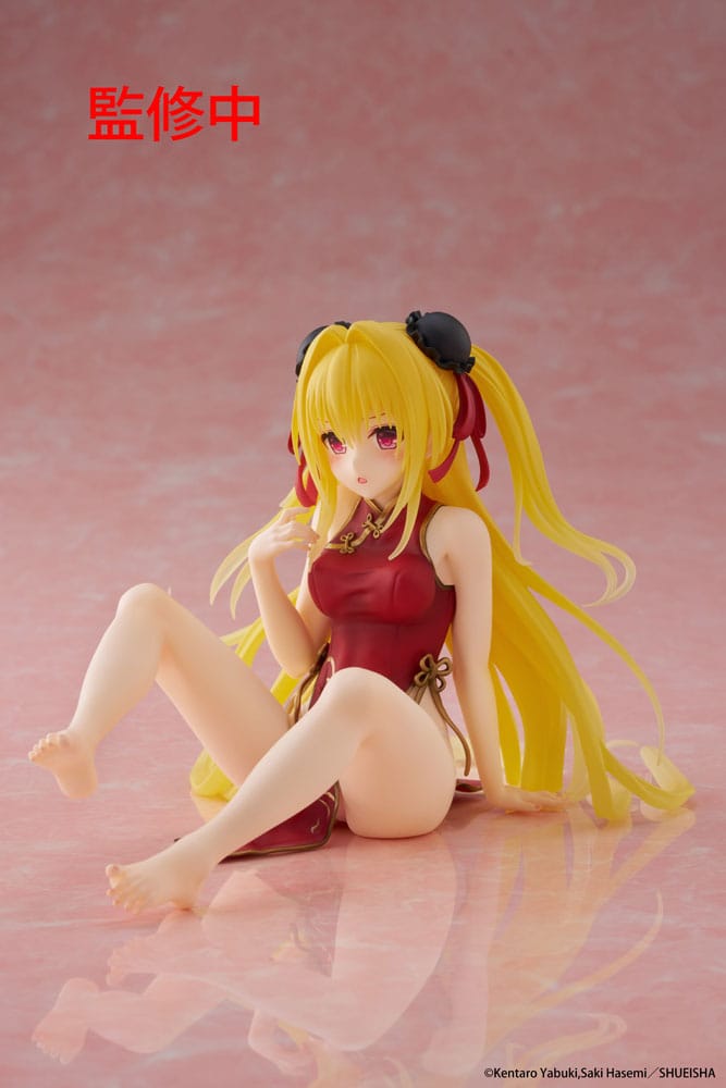 To Love Ru Darkness PVC Statue Desktop Cute Figure Golden Darkness (Chinese Dress Ver.) 13 cm - MangaShop.ro
