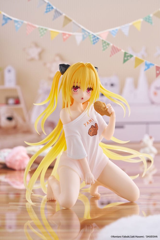 To Love-Ru Darkness PVC Statue Desktop Cute Figure Golden Darkness Roomwear Ver. 13 cm - MangaShop.ro