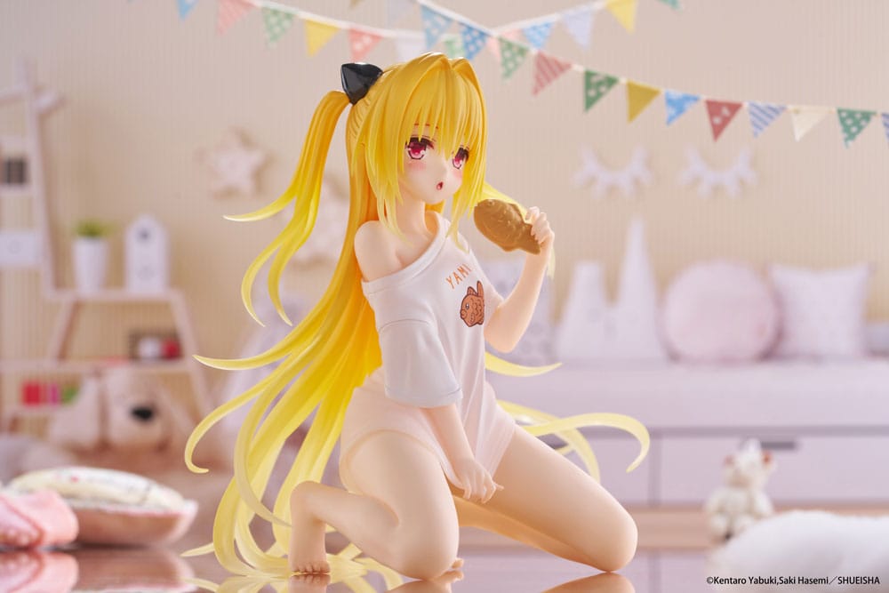 To Love-Ru Darkness PVC Statue Desktop Cute Figure Golden Darkness Roomwear Ver. 13 cm - MangaShop.ro