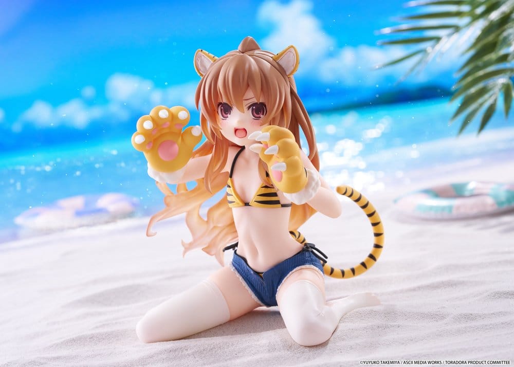 Toradora! Desktop Cute PVC Figure Taiga Aisaka (Tiger Costume Swimwear Ver.) 13 cm - MangaShop.ro