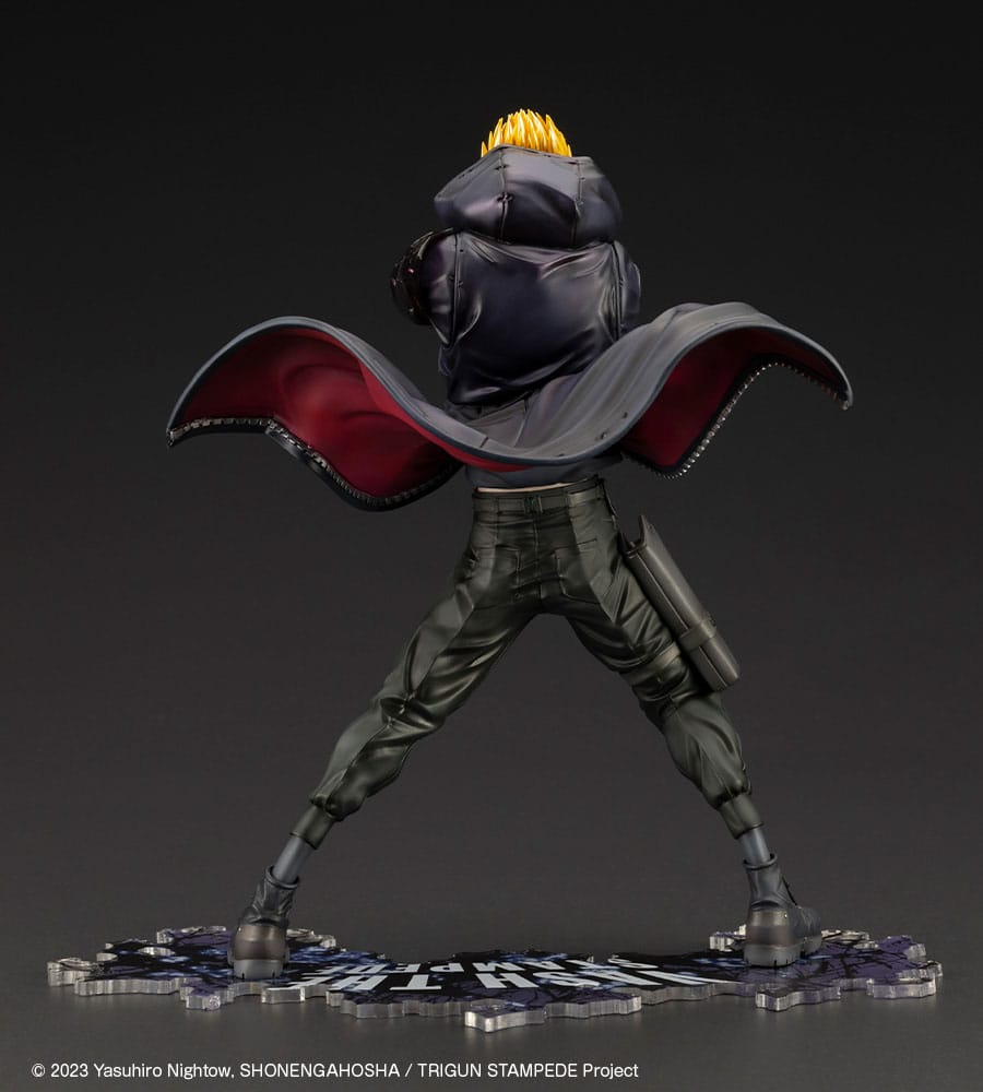 Trigun Stampede ARTFXJ Statue 1/8 Vash the Stampede The Gunman in Black Ver. 22 cm - MangaShop.ro