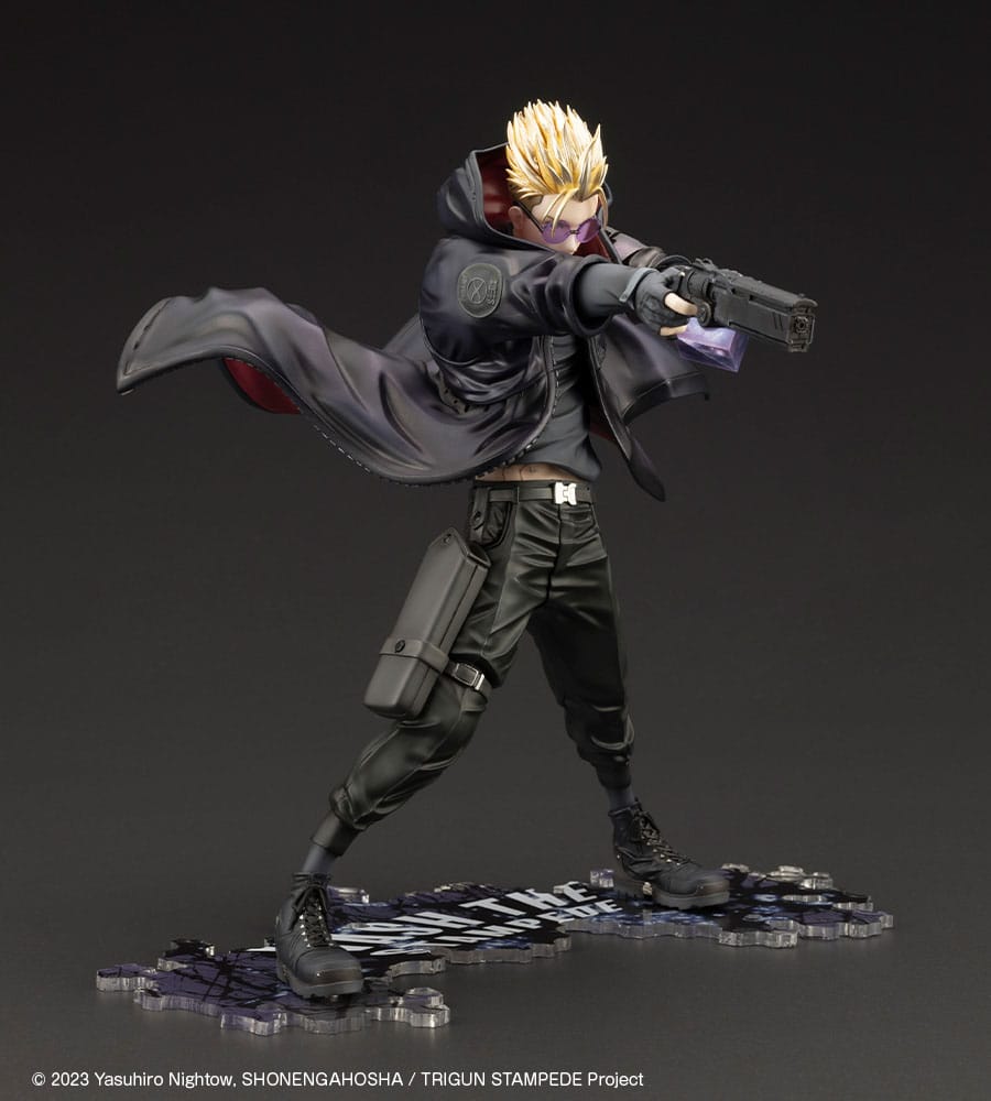 Trigun Stampede ARTFXJ Statue 1/8 Vash the Stampede The Gunman in Black Ver. 22 cm - MangaShop.ro