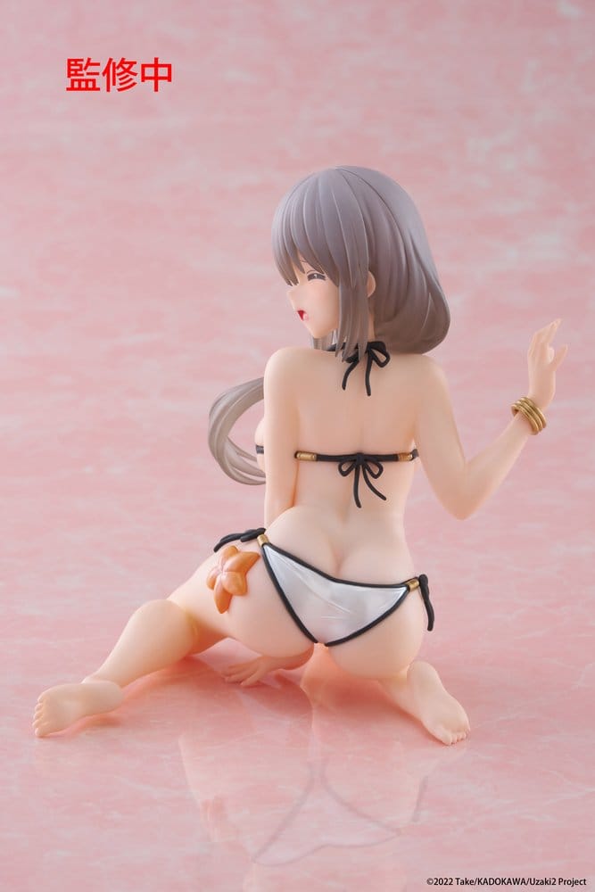 Uzaki-chan Wants to Hang Out! PVC Statue Desktop Cute Figure Tsuki Uzaki (Swimwear Ver.) 13 cm - MangaShop.ro