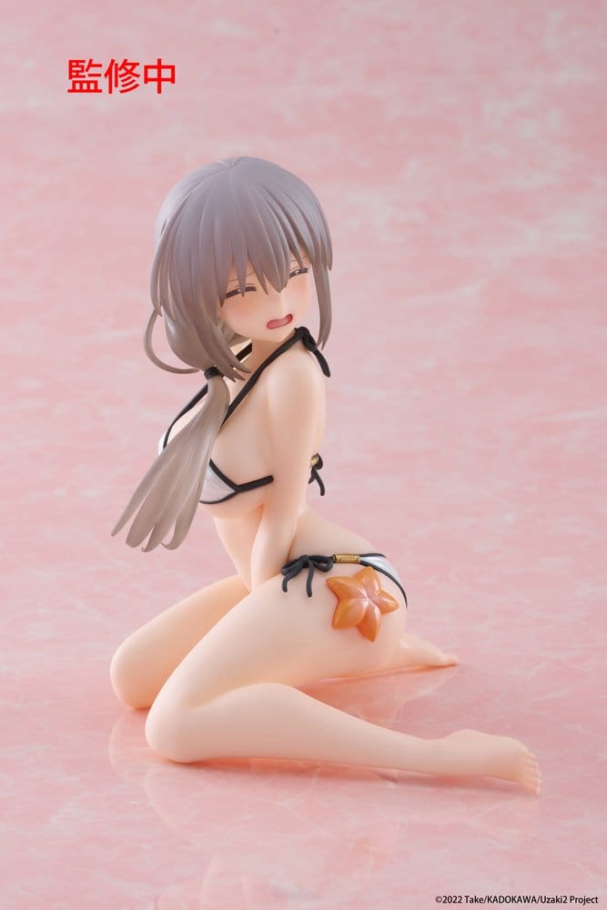 Uzaki-chan Wants to Hang Out! PVC Statue Desktop Cute Figure Tsuki Uzaki (Swimwear Ver.) 13 cm - MangaShop.ro