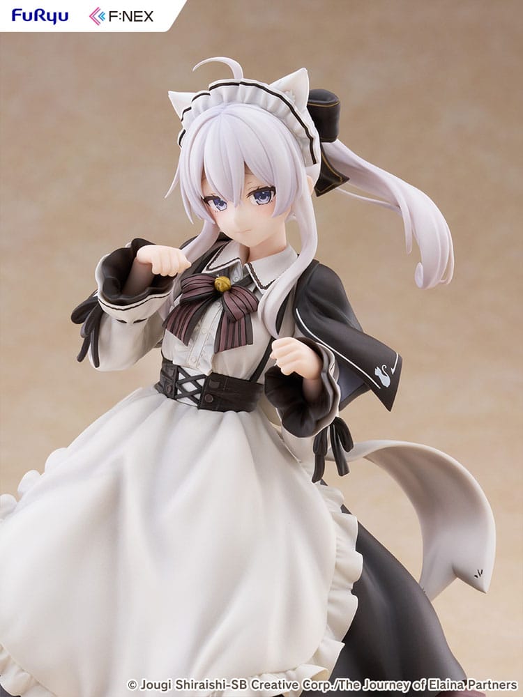 Wandering Witch: The Journey of Elaina F:NEX PVC Statue 1/7 Elaina Maid costume with cat ears Ver. 24 cm - MangaShop.ro