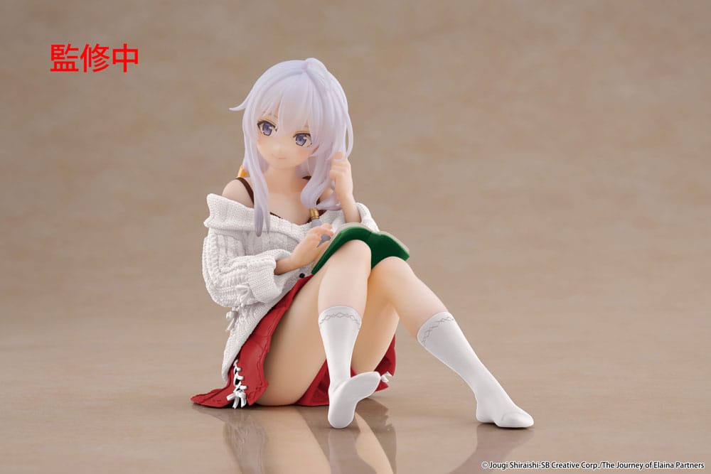 Wandering Witch: The Journey of Elaina PVC Statue Desktop Cute Figure Elaina Casual Clothes Ver. Renewal 13 cm - MangaShop.ro