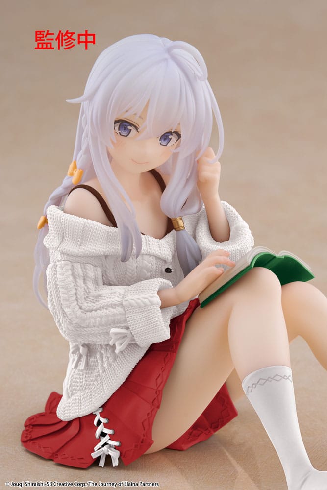 Wandering Witch: The Journey of Elaina PVC Statue Desktop Cute Figure Elaina Casual Clothes Ver. Renewal 13 cm - MangaShop.ro
