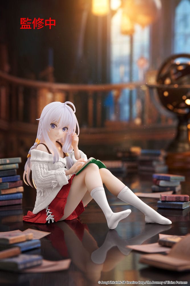 Wandering Witch: The Journey of Elaina PVC Statue Desktop Cute Figure Elaina Casual Clothes Ver. Renewal 13 cm - MangaShop.ro