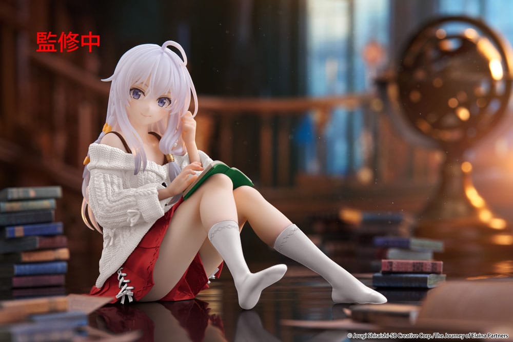 Wandering Witch: The Journey of Elaina PVC Statue Desktop Cute Figure Elaina Casual Clothes Ver. Renewal 13 cm - MangaShop.ro