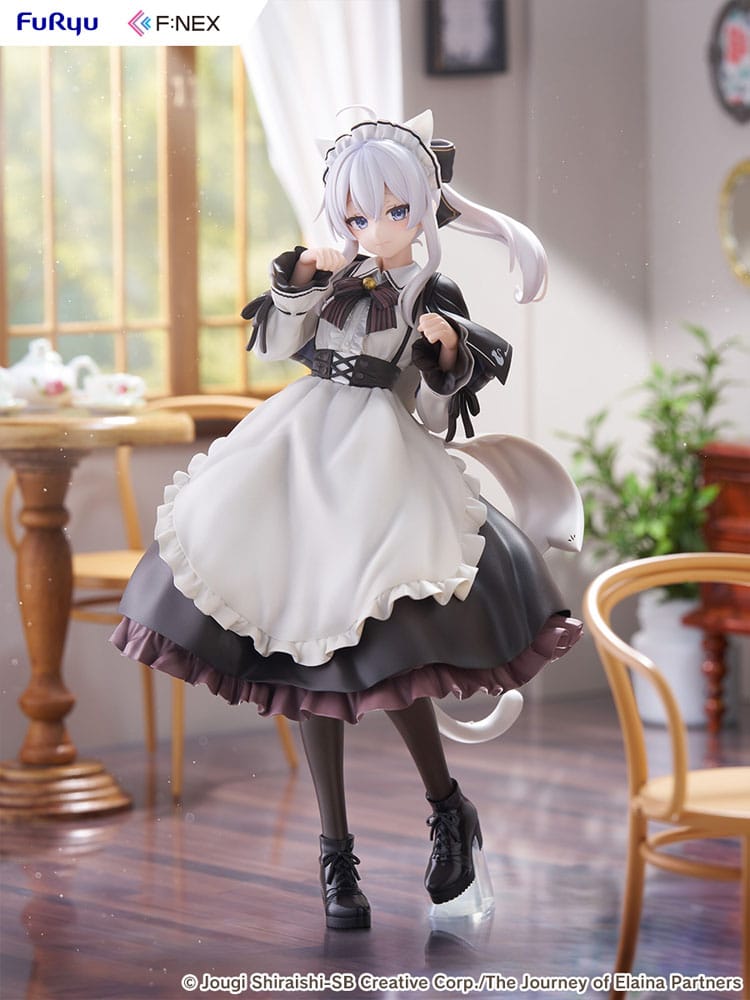 Wandering Witch: The Journey of Elaina F:NEX PVC Statue 1/7 Elaina Maid costume with cat ears Ver. 24 cm - MangaShop.ro