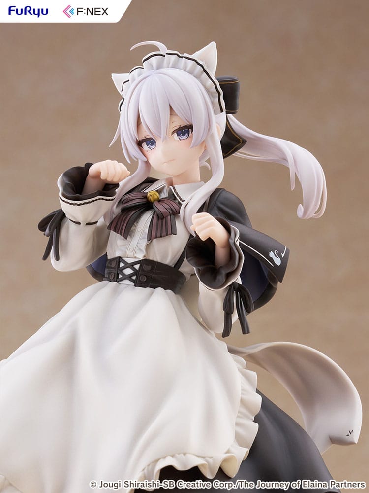 Wandering Witch: The Journey of Elaina F:NEX PVC Statue 1/7 Elaina Maid costume with cat ears Ver. 24 cm - MangaShop.ro